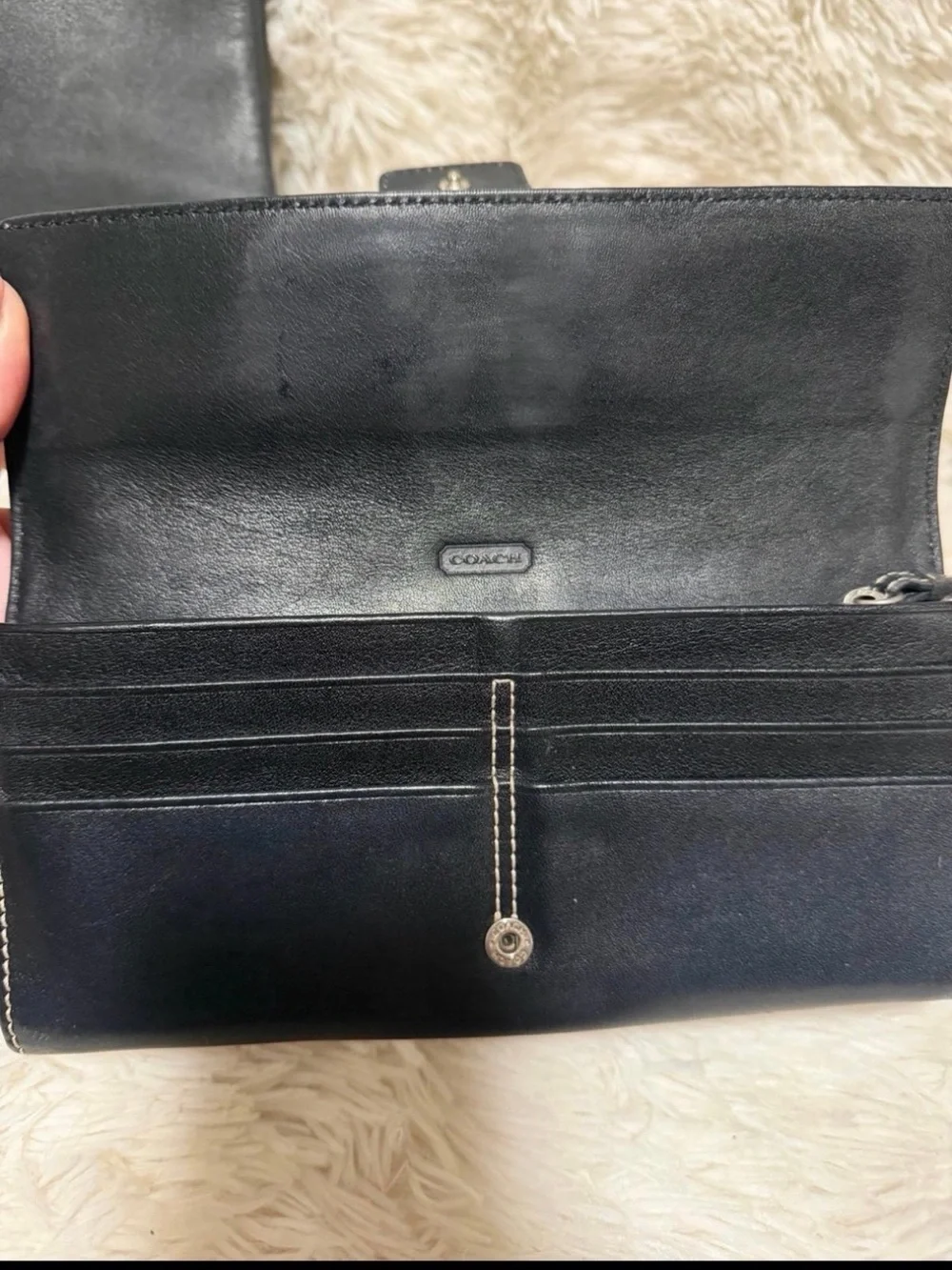 🖤Coach Y2K SoHo shoulder bag and Wallet black matching set!!